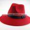 Large Brim Ribbon Fixed Man Women Stage Performance Fedora Jaz Hat