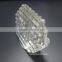 customized desktop decoration clear solid acrylic block display