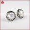 Factory wholesale fashion lady pearl clip-on earrings in silver sterling jewelry with gun- black CZ                        
                                                Quality Choice