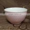 Wholesale Liling beautiful glazed and embossed ceramic salad bowls