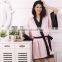 High Quality Soft Silk Lace Sexy Nightgown Summer Nightdress Pink Casual Sleepwear Sling Lingerie Dress Robe Set