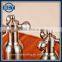 Brushed Stainless Steel Salt and Pepper Mill Shakers with Clear Acrylic Body