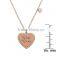 Rose Goldplated Silver My Sister My Friend Heart Charm Pendant Necklace
