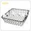 Industrial Style black Wire Metal Storage Crate Vintage Basket Shop Display