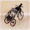 continental fashion home deco tricycle upscale vintage metal wine rack