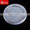 Plastic cold coffee cup lid with straws hole