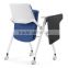 China wholesale metal conference folding chair with writing pad for office-1795D folding chair parts