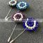 New Product Rhinestone Lapel Pins,Handmade Flower Brooch,Lapel Pin Flower
