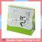 Full color printing special paper printing promotional desk calendar