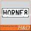 Good quality American size car security embossed number plate