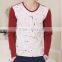Plus size mens t shirts extra long sleeves tees new style printing T shirts 2015 Fall
