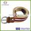 Custom Colors Stripe Unsex Woven Canvas Belt
