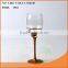 Colored glass goblet/wine glass