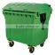Large plastic dustbin with wheels