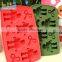 100% food grade Chillbot robot cute shape custom silicone ice cube tray