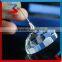 Bulk Wholesale Price Crystal Glass Stand With Metal Wire Card Holder