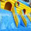 Wholesale cheap inflatable blue cat fun city, kids inflatable playground bouncer on sale