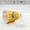 Double wall glass paper cup with lids