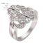 Sparkling Women Luxury Phoenix Shape Inlay Rhinestone Ring for Banquet Girlfriend Gift