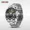 WEIDE Luxury Brand Stainless Steel Band High Quality Male Clock Waterproof Fashion Quartz-Watch