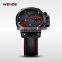 Stainless Steel Back Watch Case 316L Genuine Leather Strap Luxury Watches WEIDE WG93002  Express