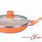 Forged Aluminum Colorful Ceramic Non Stick Coating Deep Fry Pan With Lid And Induction Bottom(MODEL JD-FJG29)