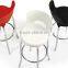 Modern tall dining room chair tall pp bar chair plastic chair