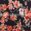 Shaoxing linen viscose fabric rayon printed fabric for woman dress