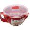 Red color microwave safe plastic coffee mugs