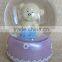 Hot sale eco-friendly cheap bear holding birthday cake snow globe for sale