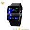 Mini various function touch screen water resistant stainless steel back blue light led digital luxury watch 7015B