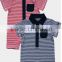 2016 summer cotton stripe polo baby romper with short sleeve