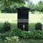 Customized Polished China Black Granite Monument