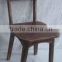 shabby chic french brown wooden chair