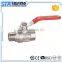 ART.1004 Hot sale low price 1/2 3/4 1 inch high pressure 600wog brass ball valve with butterfly handle for water made in china