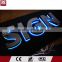 Factory direct sale outdoor 3D illuminated sign backlit stainless steel led signage