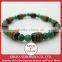 Prayer Beads Bracelet, with Heart Sutra, Red Sandalwood and Aventurine, Red Sandalwood Prayer Beads, Buddhist Bracelet
