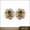 OUXI New Designs Wholesale Changeable Gold Earrings Made With Austria Crystal
