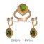 Latest Earring Jewerly Gold Plated On Alibaba Wholesale /Earring And Rings Jewelry Set