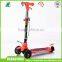 2015 new CE EN71 3 wheel folding manual pedal push 120/80mm kids kick scooter.