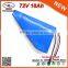 20S6P 18650 Cells 72V Electric Bicycle Deep Cycle Battery 18Ah for Samsung Cell E-Bike Battery