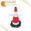 90CM PVC safety plastic traffic cone with black base