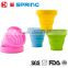 Mini retractable silicone cup silica gel outdoor travel portable cups Travel Folding Cup