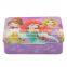 cute rectangular tin lunch box with handle