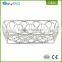 Factory wholesale stainless steel 304 rectangular shape metal wire home kitchen bread basket