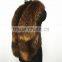 god sex girl leather with brown raccoon fur vest