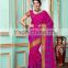 Perfect Magenta Dhupion Silk Saree/indian wedding reception wear sarees