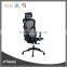 Hot sale Black Ergonomic Mesh office chair with adjustable headrest