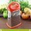 4 Sides Stainless Steel Vegetable slicer Grater,Mini manual kitchen tower grater,4 Sides Portable Stainless Steel Cheese Graters