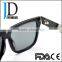 2016 summer hot shiny black flat top sunglasses oversize sunglasses for customization